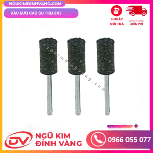 Đầu mài cao su trụ 8x3